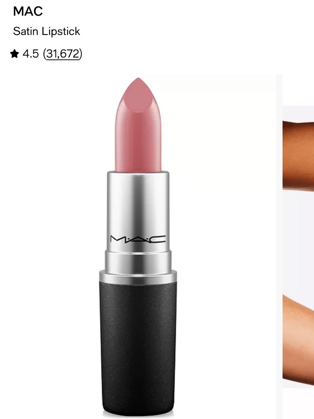 MAC Cosmetics Satin Lipstick in Brave